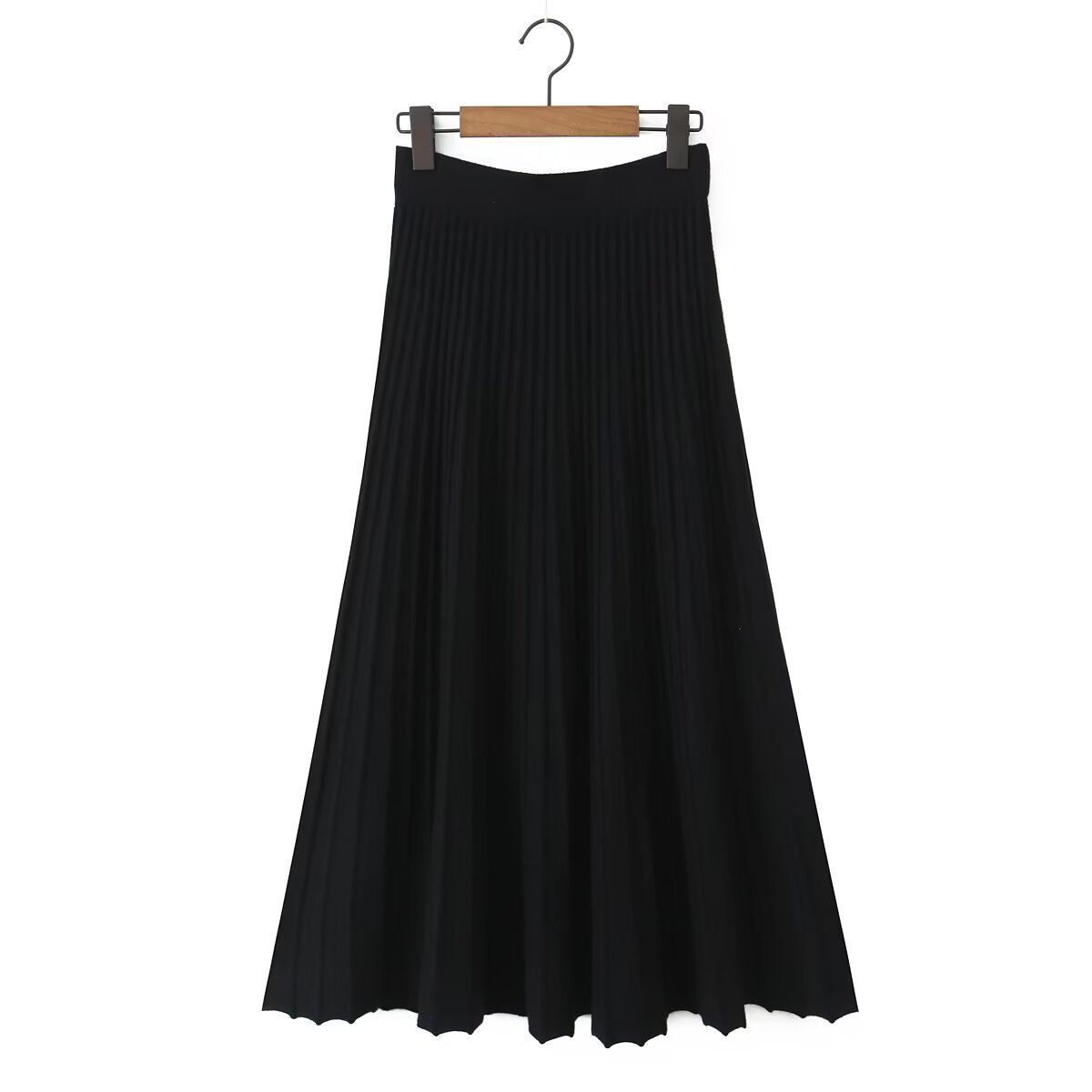 Women's Midi Skirt Elastic Waist Classic Fashion KUN-00007