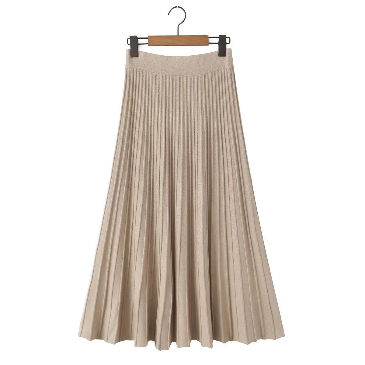 Women's Midi Skirt Elastic Waist Classic Fashion KUN-00007