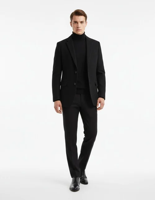 Men’s Autumn/Winter Woolen Small Blazer - Casual Business Woolen Suit