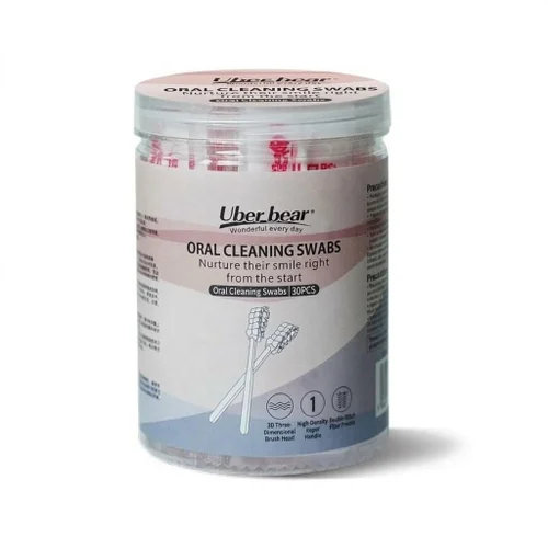 Bastoncillos limpiadores para la higiene bucal del bebé, palitos limpiadores de lengua y encías para bebés, envueltos individualmente.