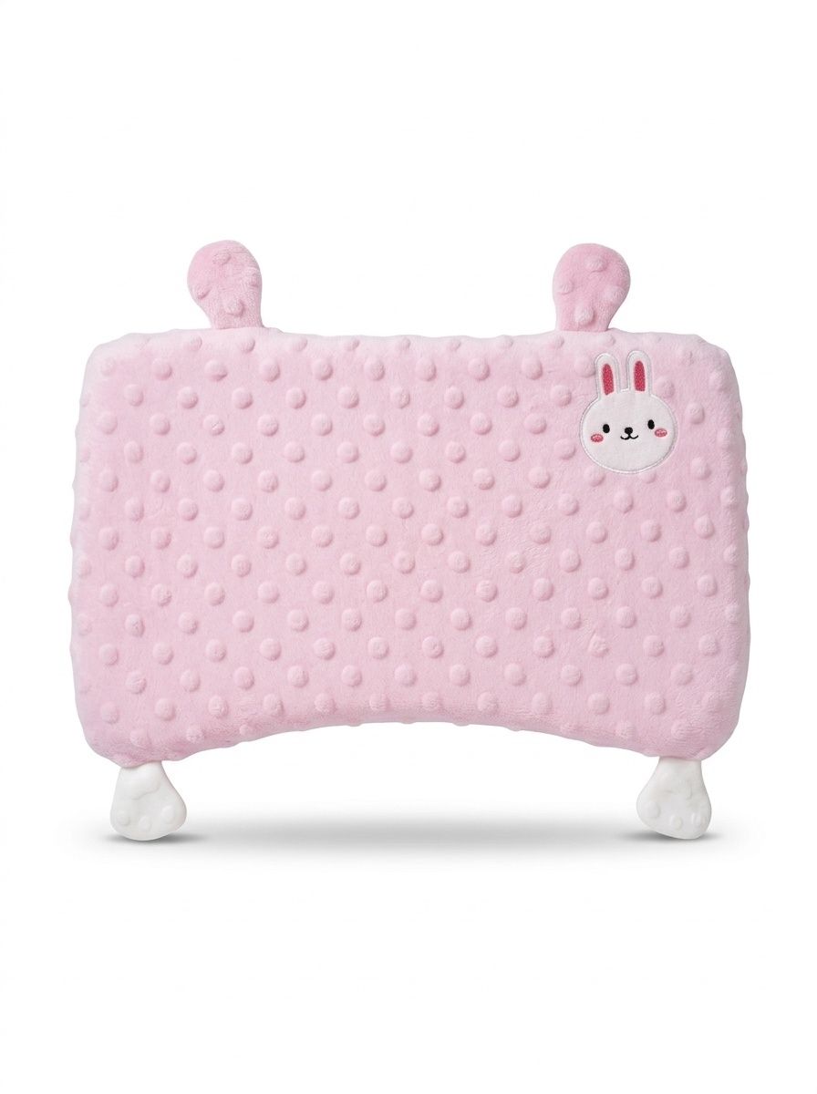 Almohada de espuma viscoelástica para bebés, almohada ergonómica y transpirable para el soporte de la cabeza y el cuello del bebé para dormir.