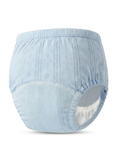 Pañales de algodón lavables para bebés, transpirables, a prueba de fugas y reutilizables para niños pequeños.