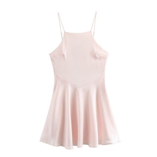 Satin Mini Dress - Versatile Fashion KUN-00127