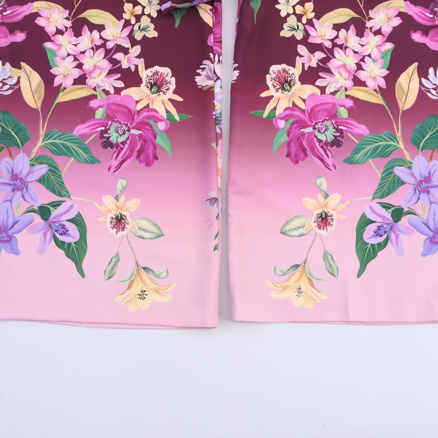 Floral Print Wide Leg Pants - Trendy & Chic KUN-00016