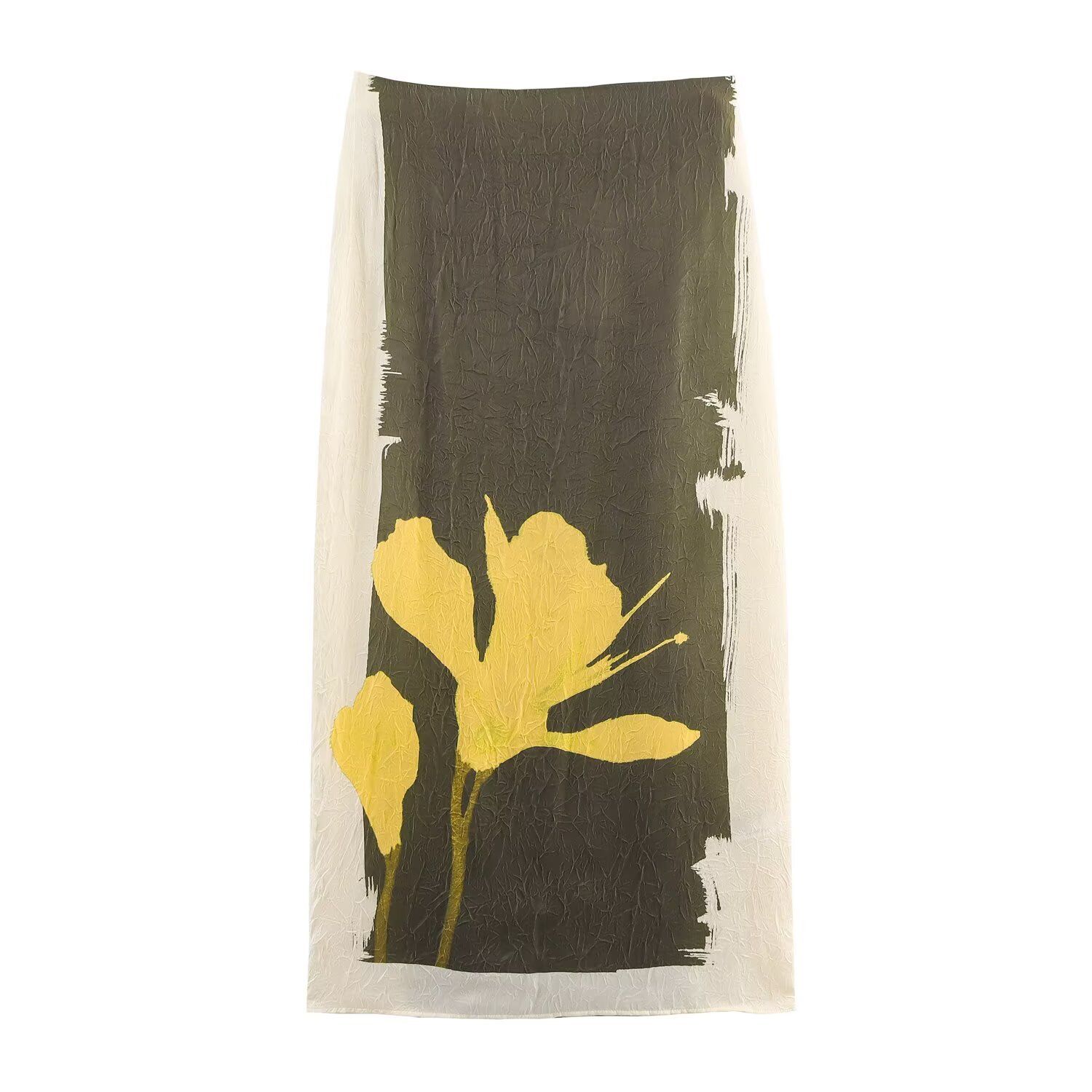 Women's Midi Dress - Floral Print Ruffle Effect KUN-00047