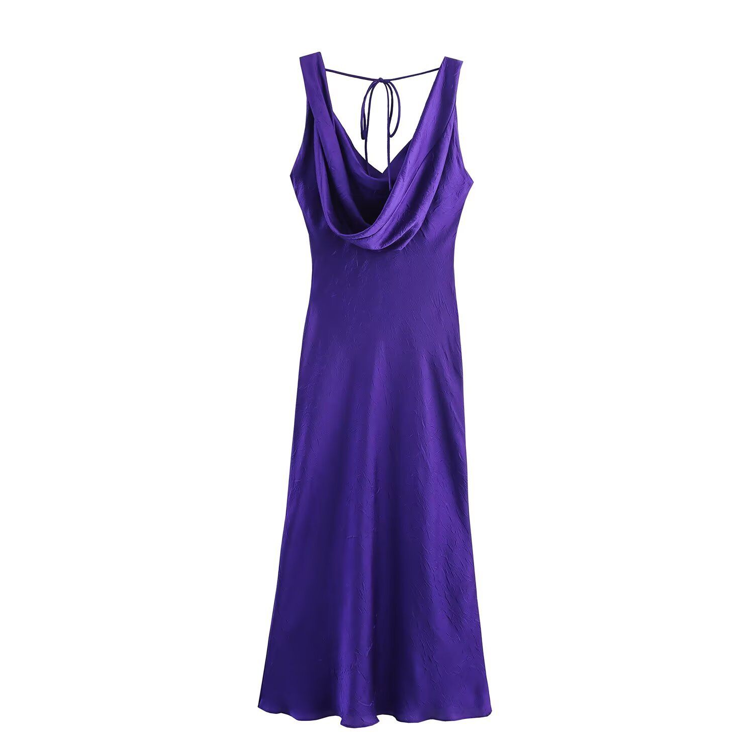 Women's Midi Dress with Built-in Bra - Versatile European Style KUN-00085