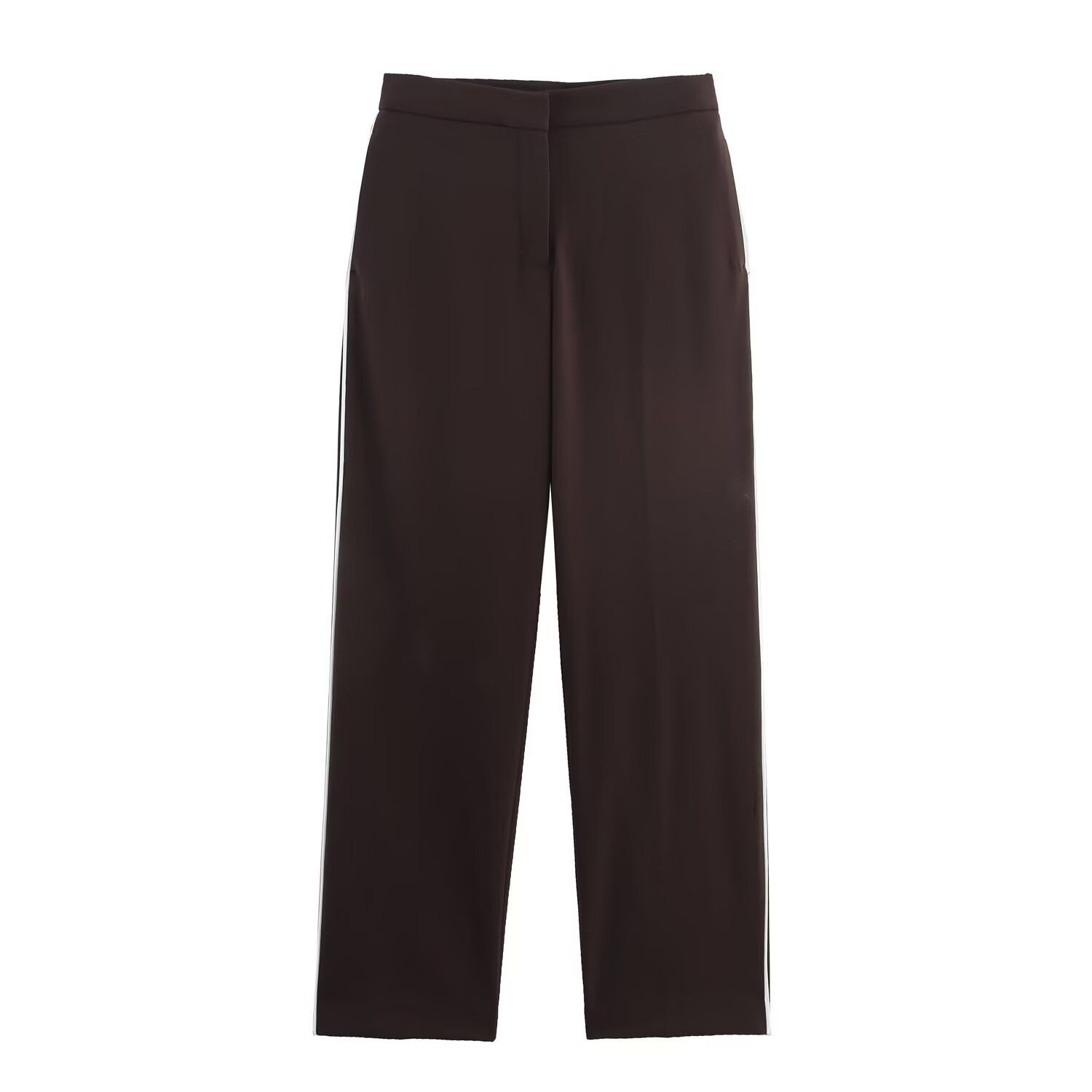 Completo da donna composto da gilet a righe e pantaloni a gamba dritta KUN-00043