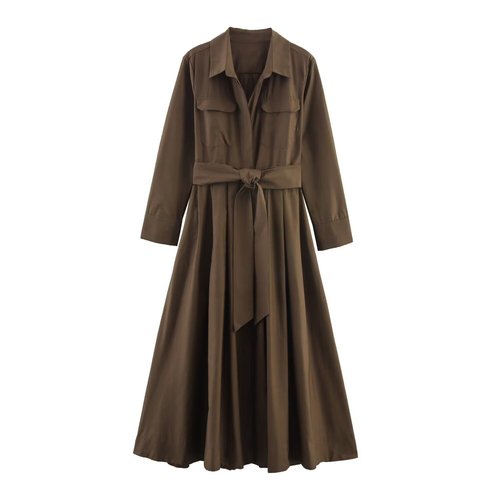 Cotton Shirt Dress - Chic European Style KUN-00084