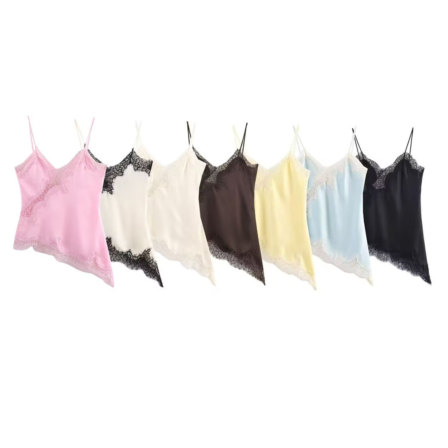 Haut de lingerie bordé de dentelle - Style européen chic KUN-00064