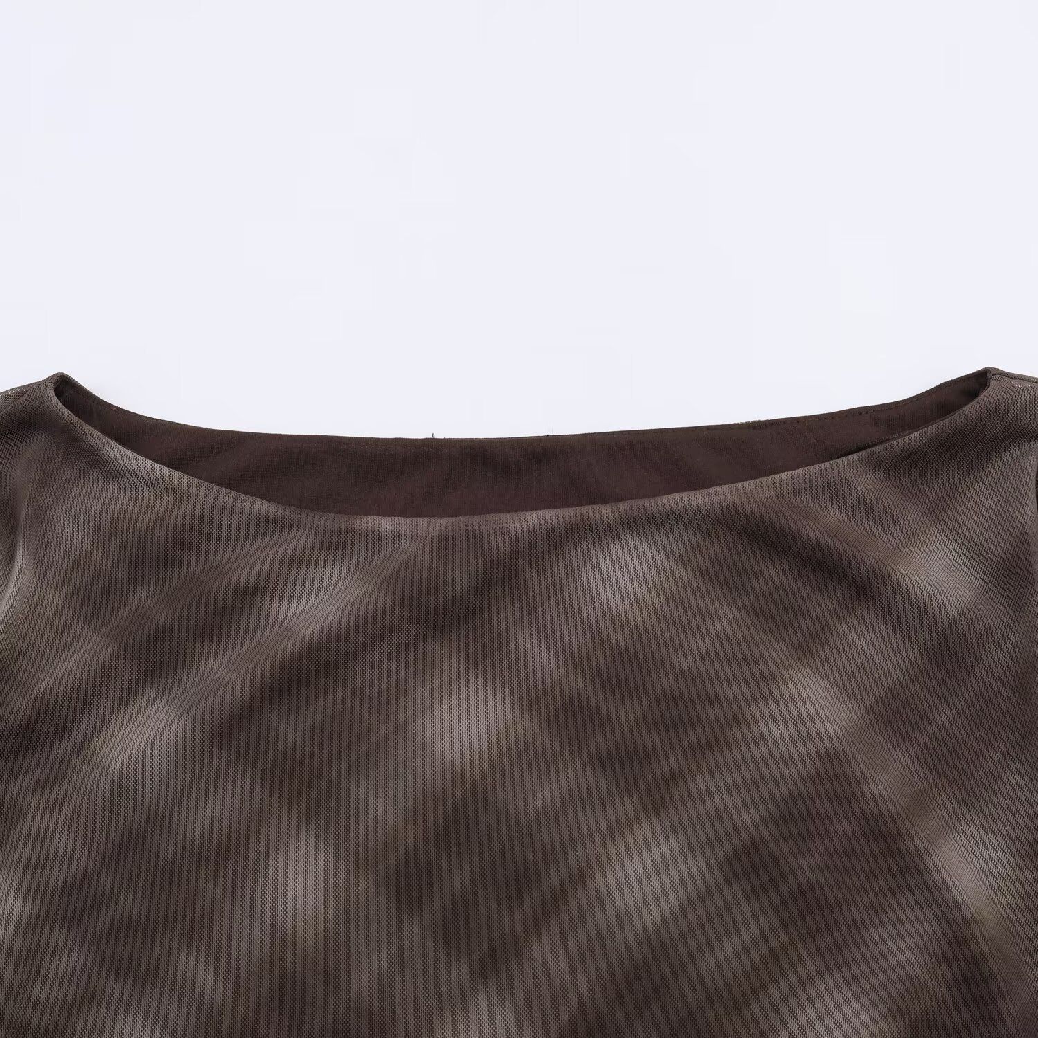 Abito a quadri in rete, elegante e alla moda KUN-00002