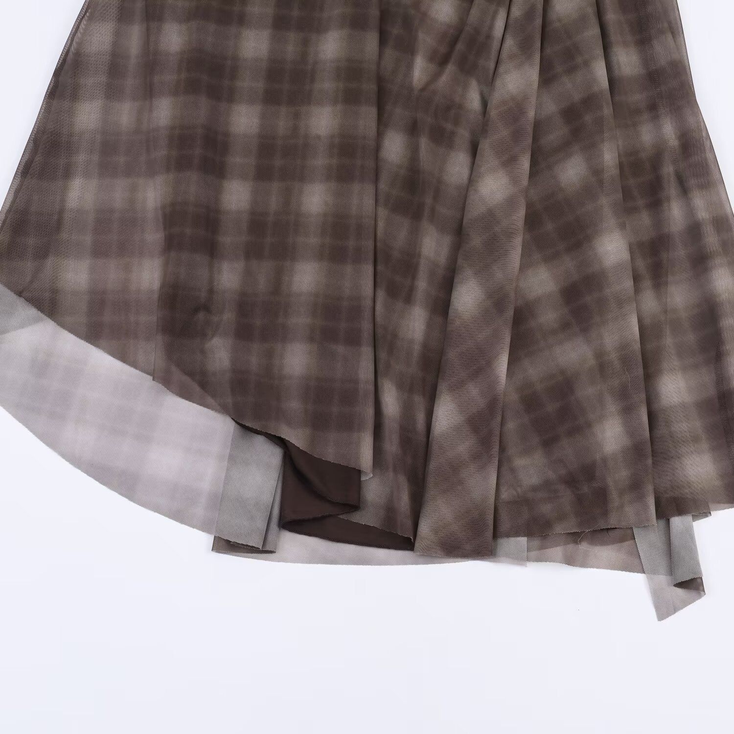 Abito a quadri in rete, elegante e alla moda KUN-00002