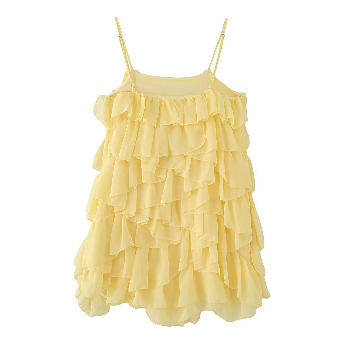 Jupe midi à volants étagés pour femme Cake Skirt KUN-00049