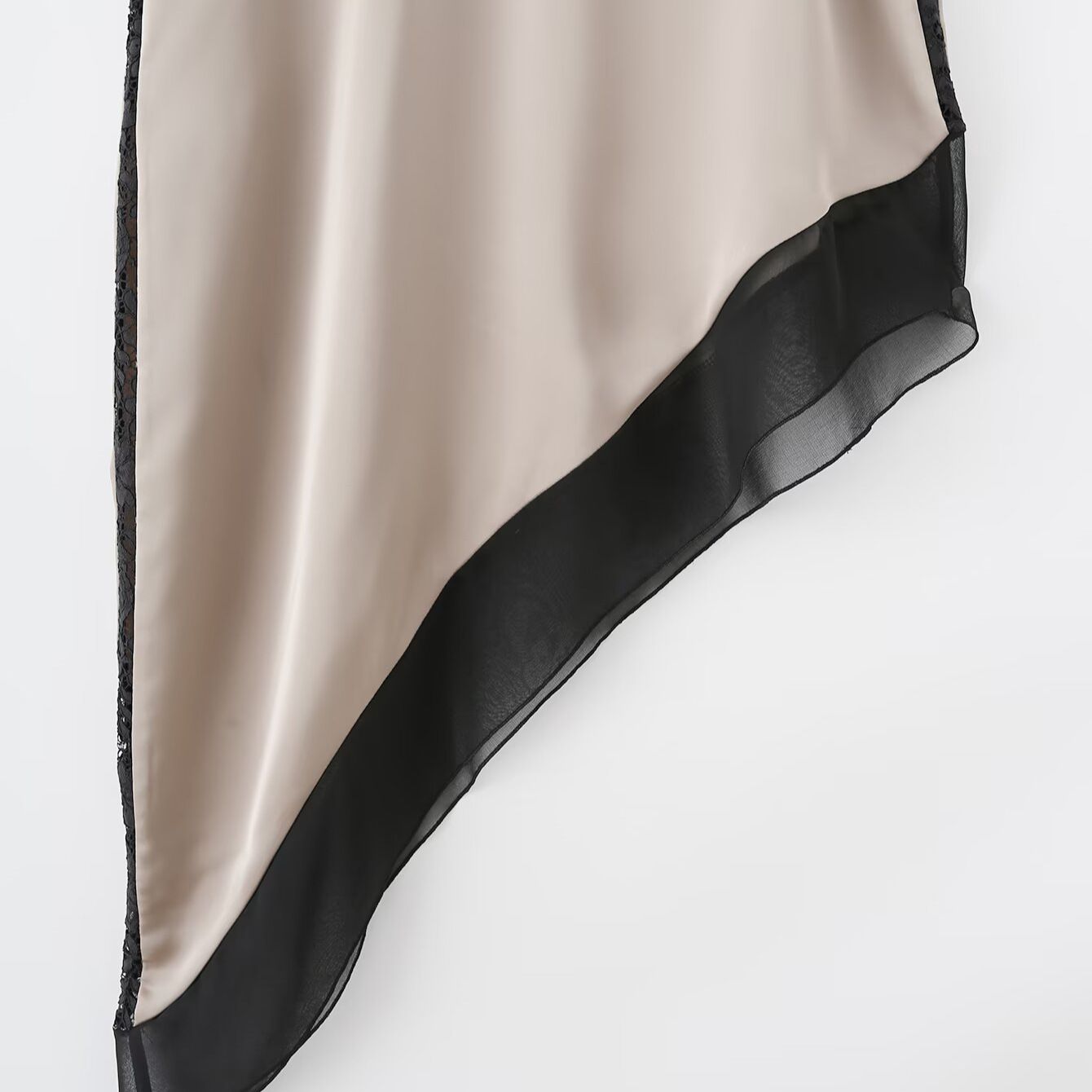 Vestido elegante de verano para mujer con tirantes finos y patchwork KUN-00014