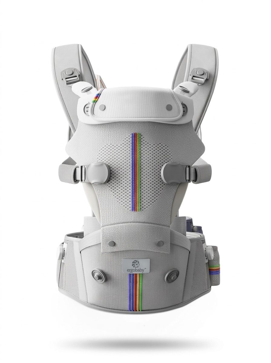 Ergonomic Baby Carrier & Hip Seat - Adjustable, Breathable