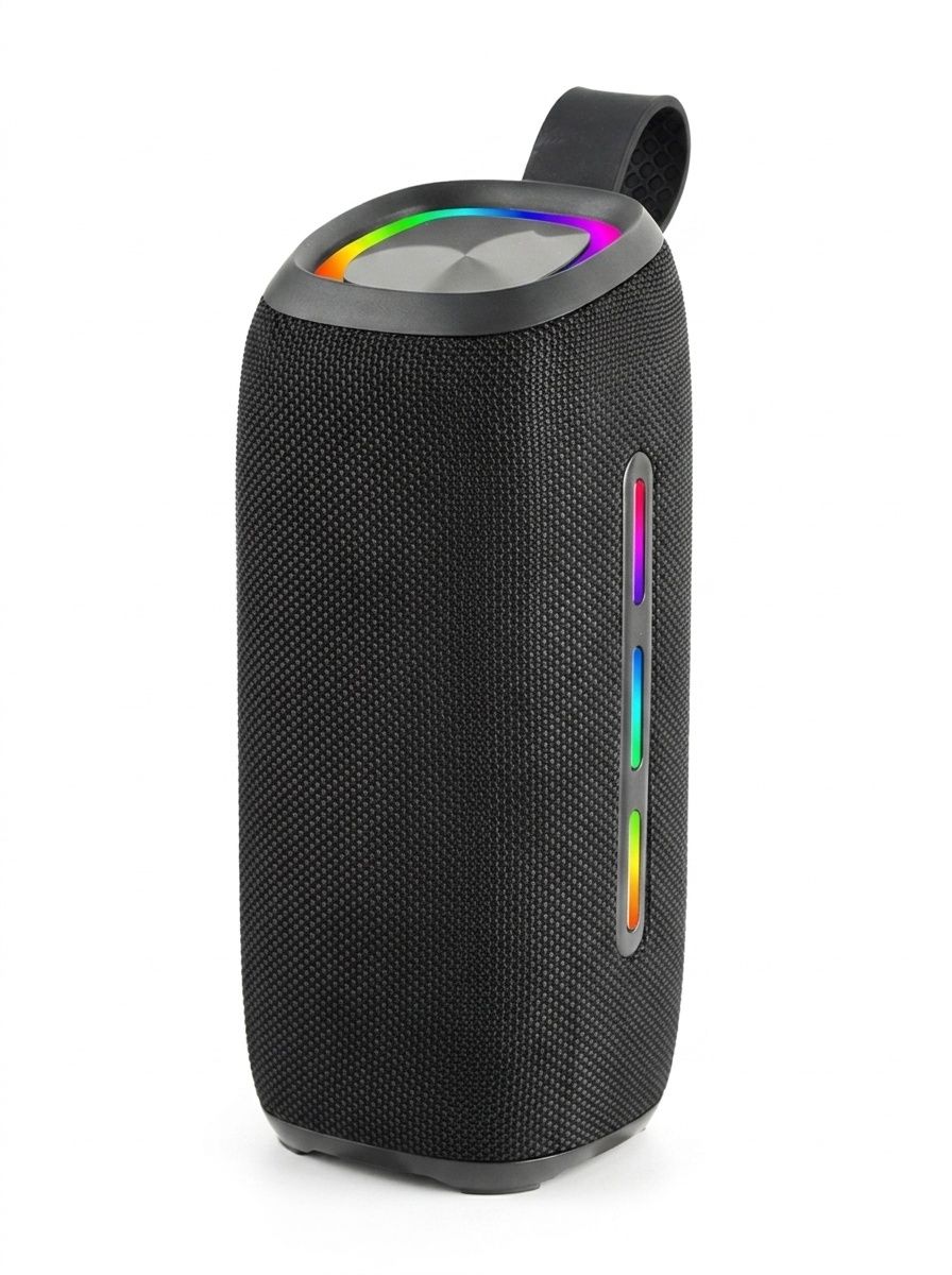 Waterproof Portable Bluetooth Speaker with Dynamic RGB Lights