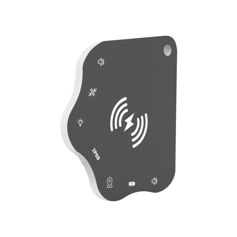 Compact Smart Tracker Card for Apple Find My, Wireless Charging Item Finder for Wallet, Keys, Luggage, IP68 Waterproof, 4-Month Battery