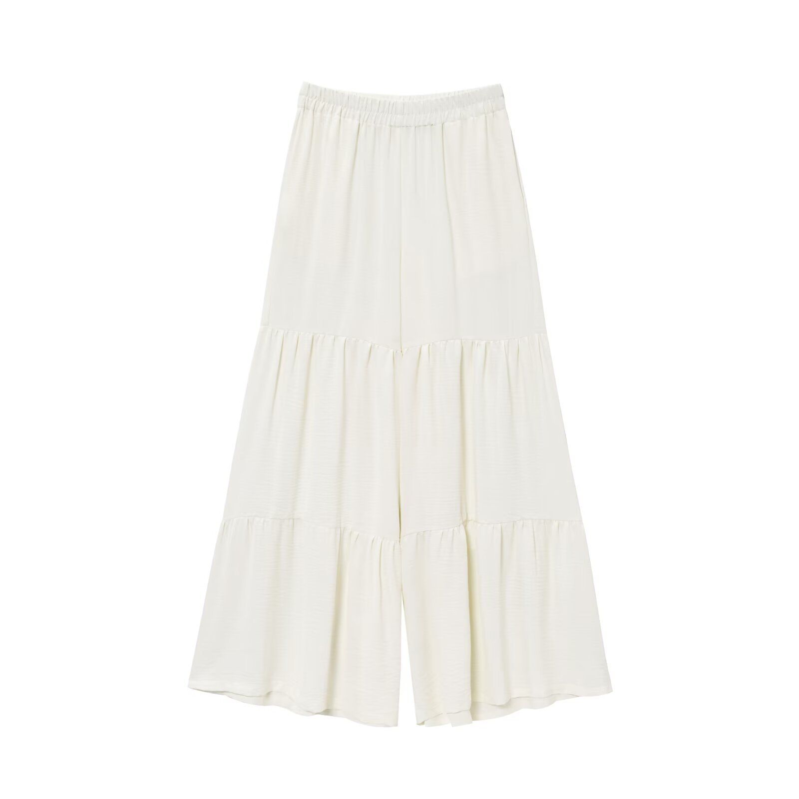 Conjunto de top sin mangas con lazo y pantalón ancho KUN-00004