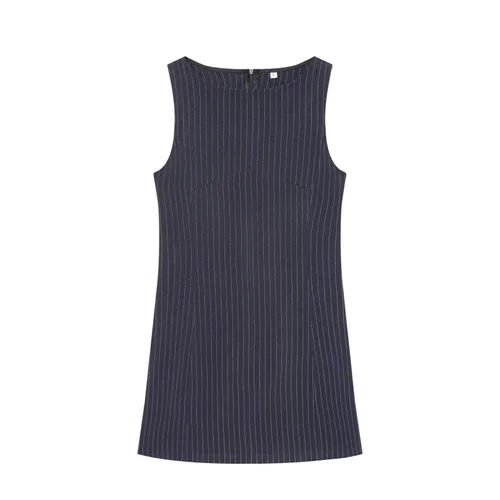 Striped Sleeveless Mini Dress - European Chic KUN-00058
