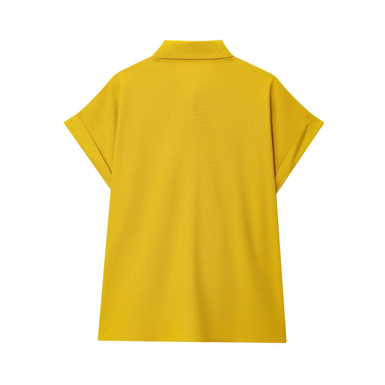 Ensemble chemise en lin mélangé et pantalon droit KUN-00045