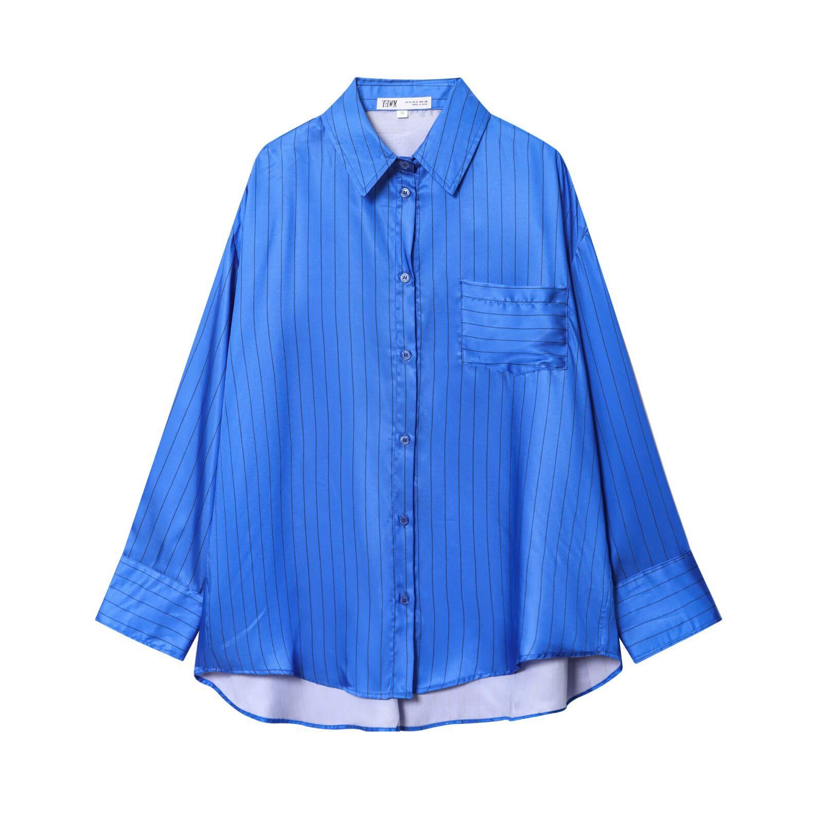 Conjunto de pijama de rayas con camisa y pantalón - Corte holgado KUN-00047