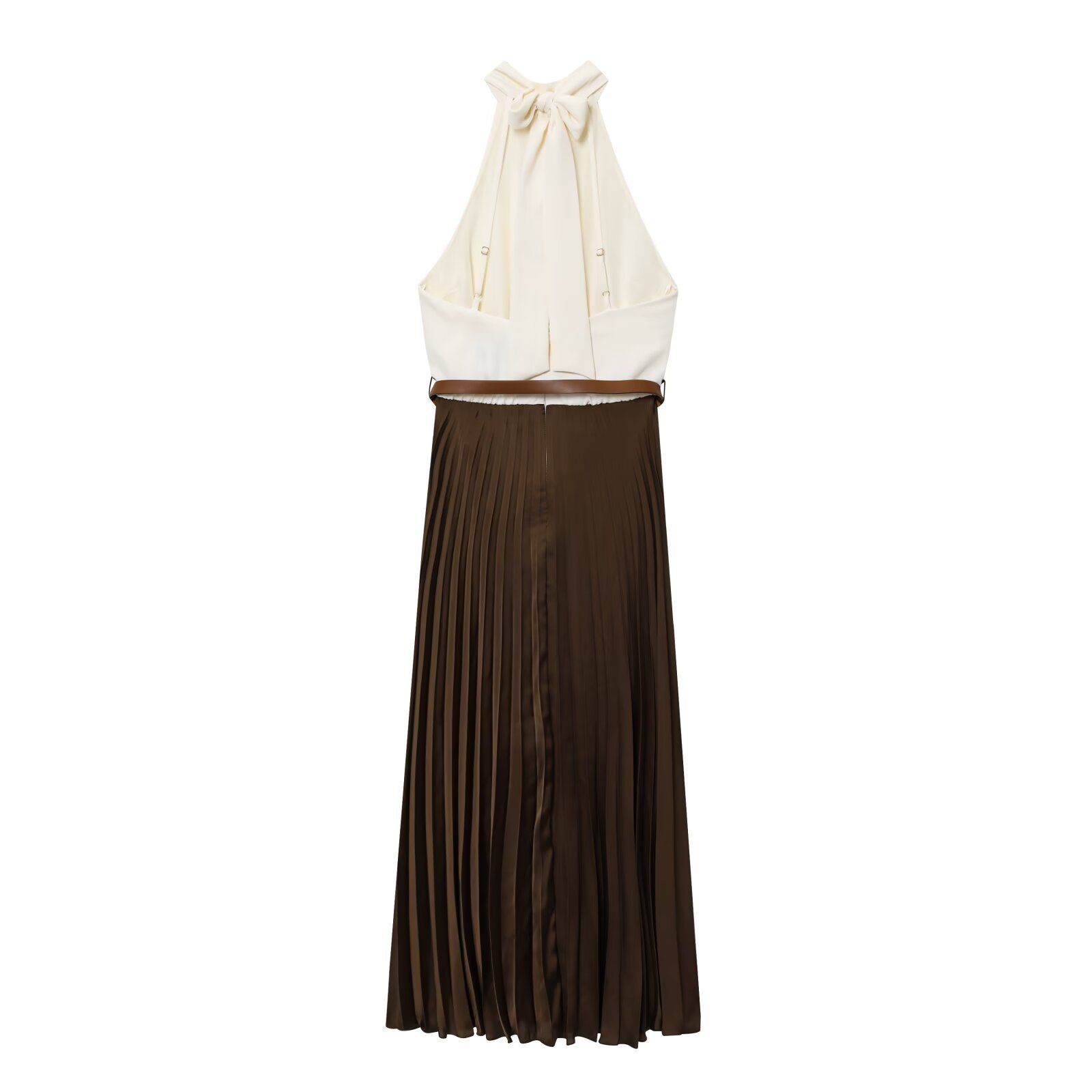 Abito midi plissettato da donna - Versatile stile europeo KUN-00065