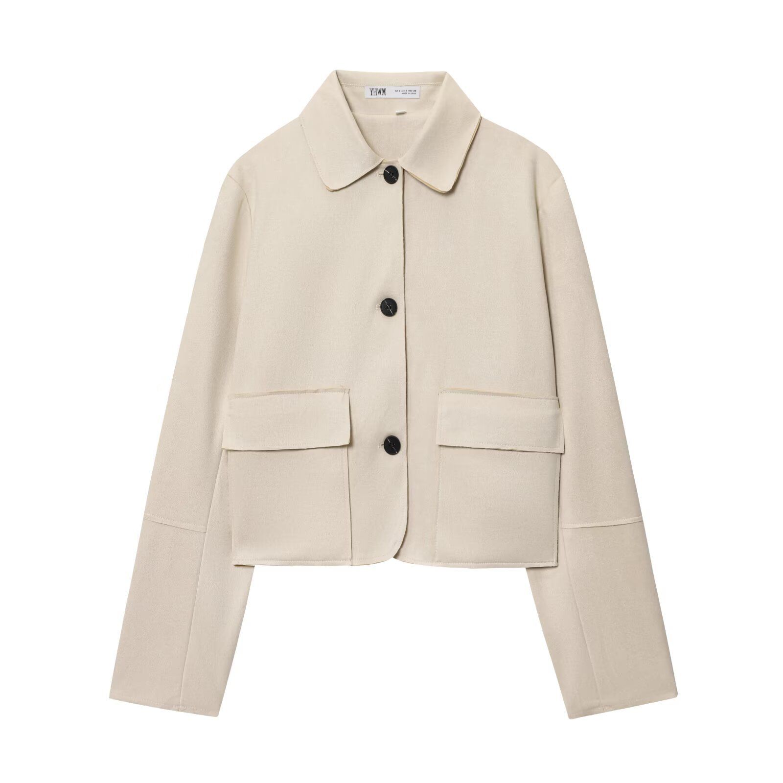 Suede Cropped Jacket Trendy European Style KUN-00072