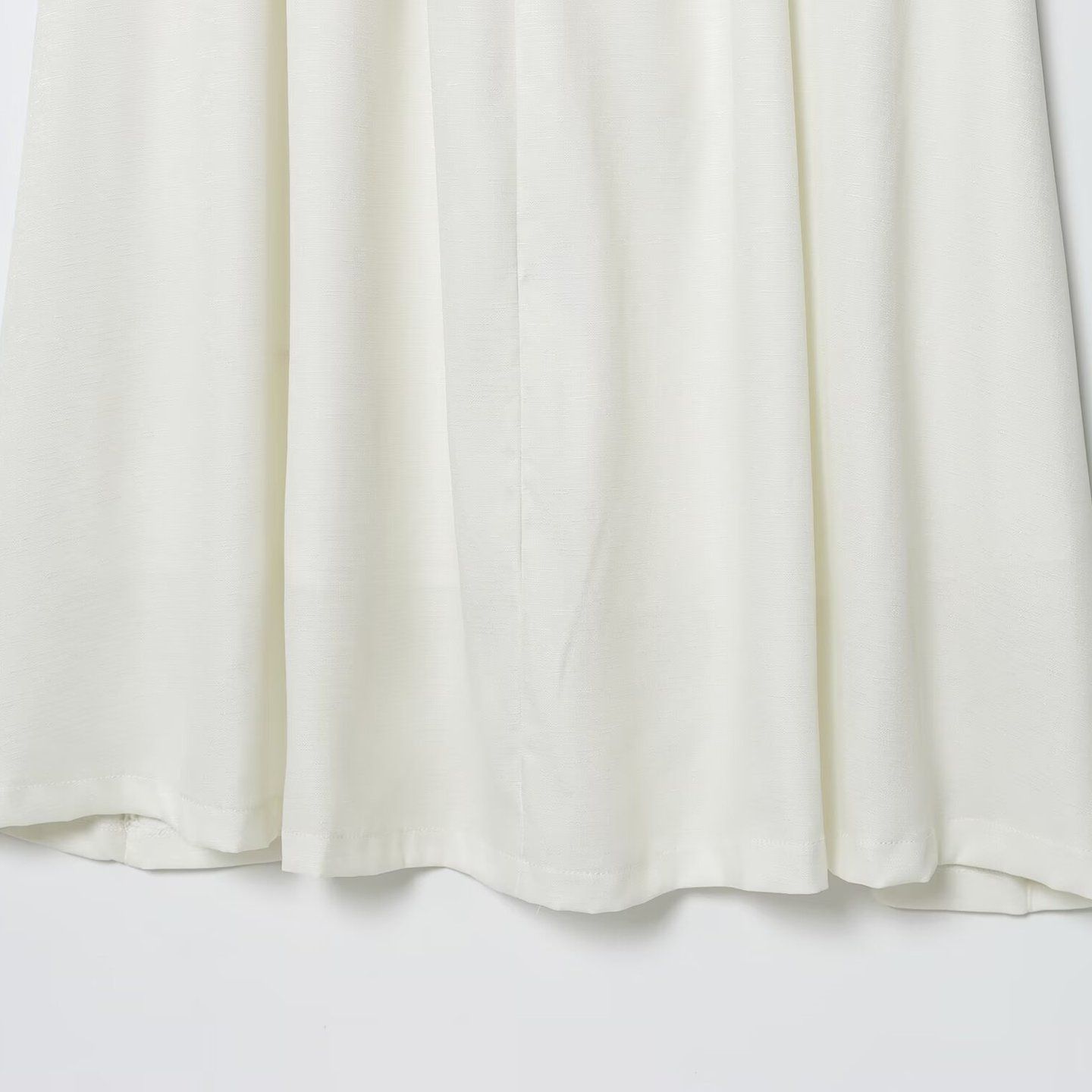 Linen Midi Dress with Belt - Women's Patchwork Style KUN-00067