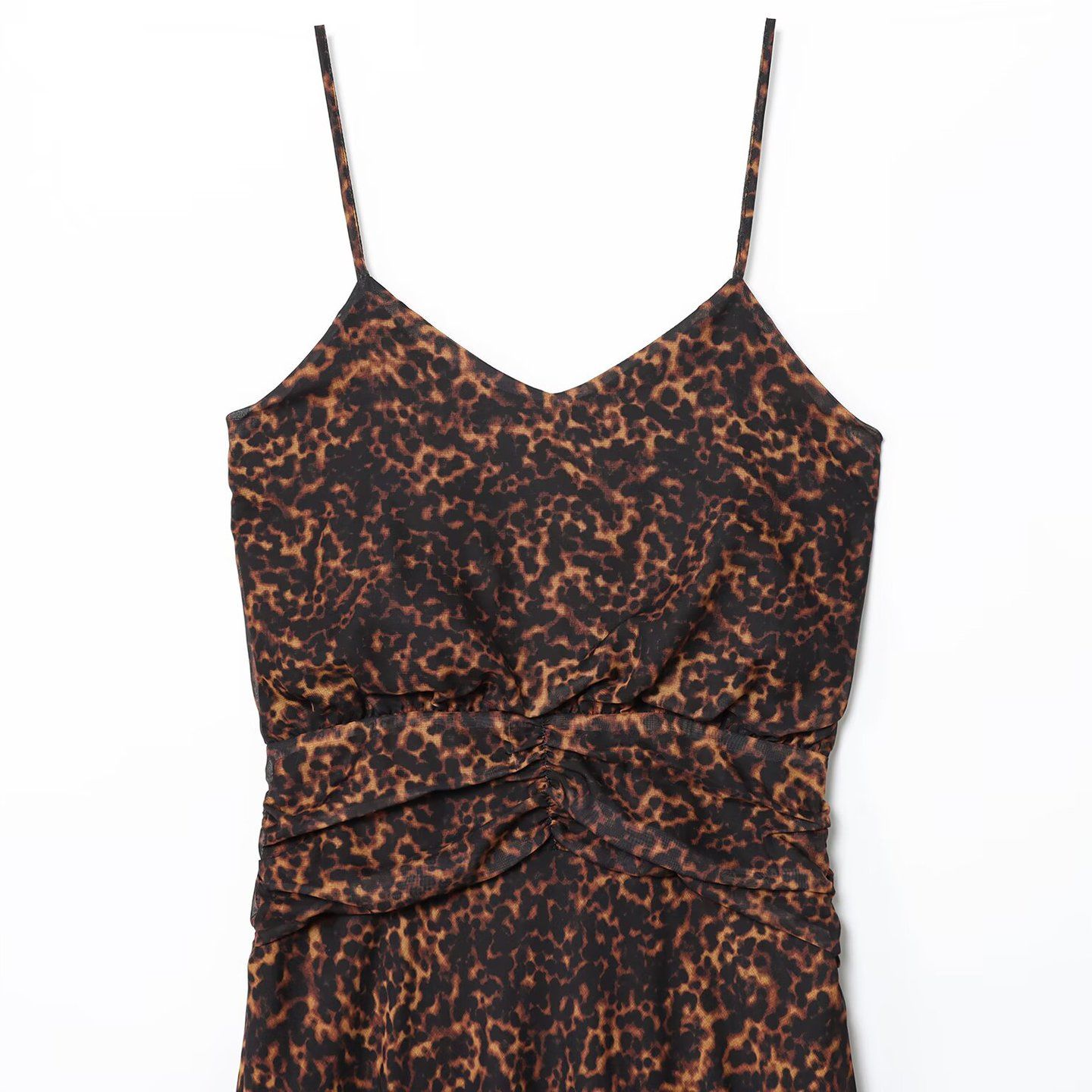 Midi Dress Animal Print Women's Versatile New KUN-00071