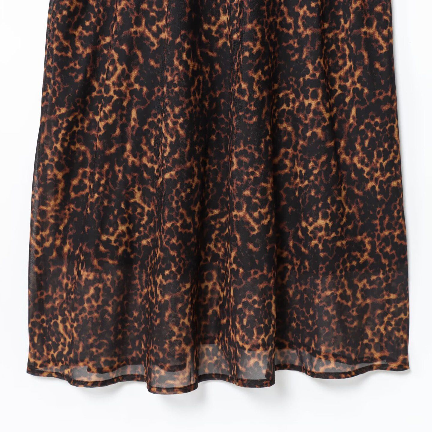 Midi Dress Animal Print Women's Versatile New KUN-00071