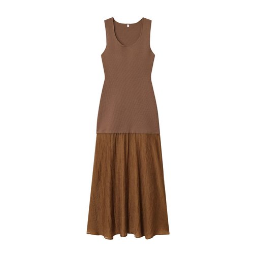 Knit Patchwork Dress - European Style Fashion KUN-00107