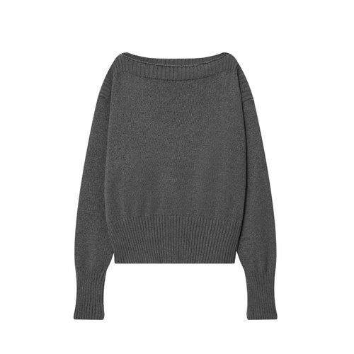 Knit Top Off Shoulder Trendy Casual Sweater KUN-00048