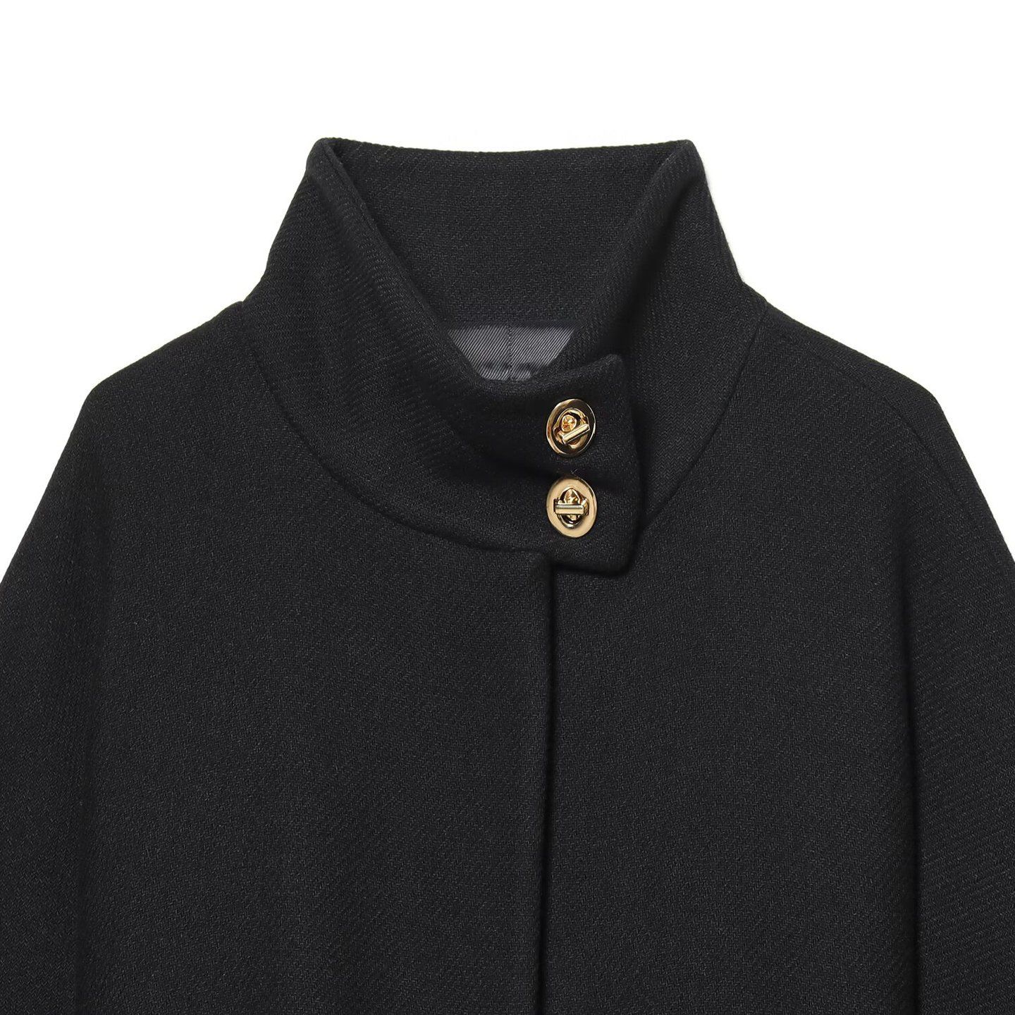 Wool Blend Layered Short Coat KUN-00010