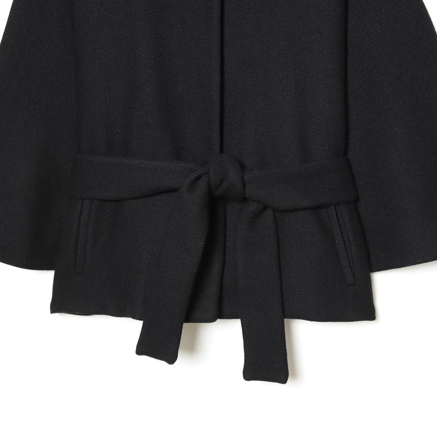 Wool Blend Layered Short Coat KUN-00010