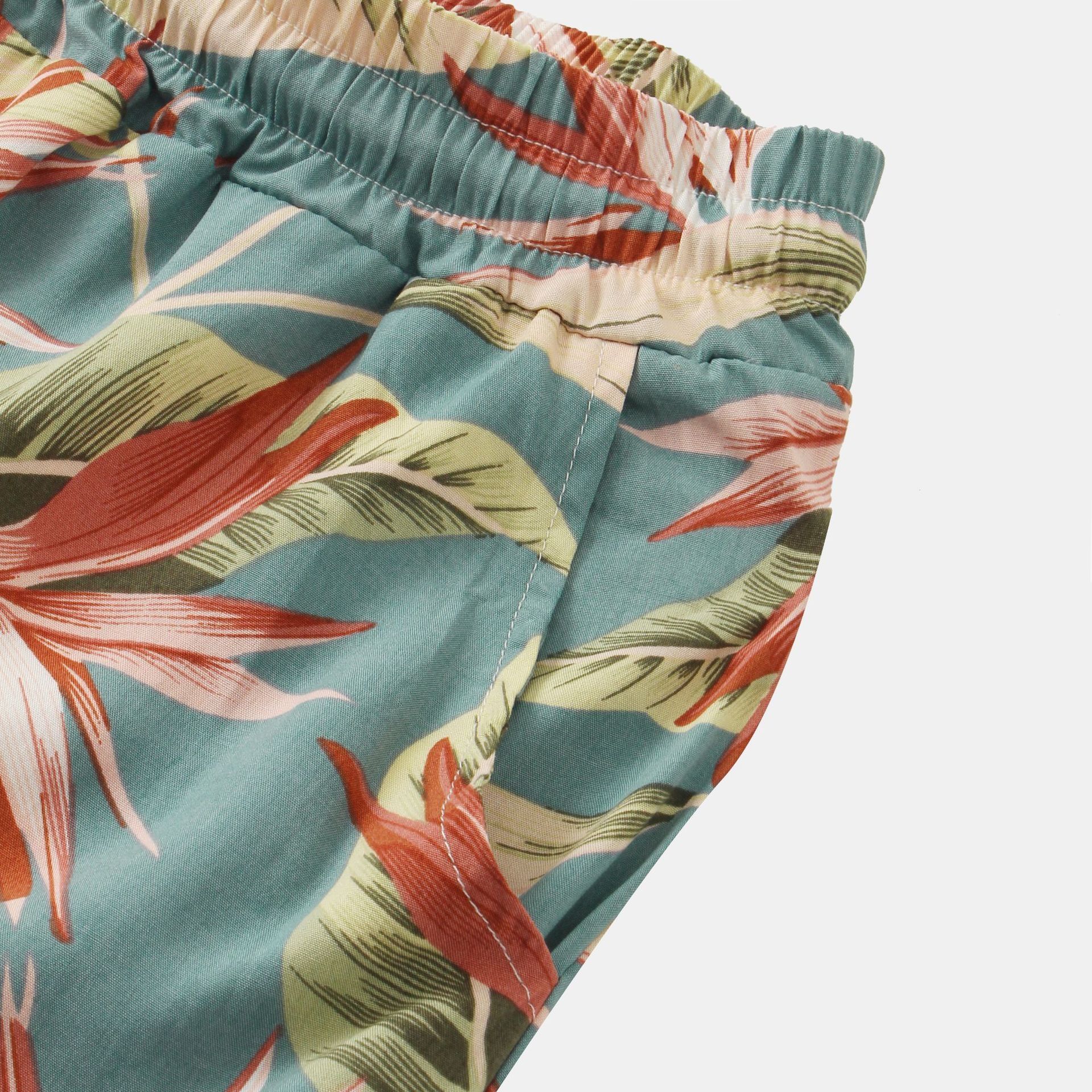 Pantalones cortos casuales de playa a cuadros para hombre, resistentes al agua - Vacaciones de verano