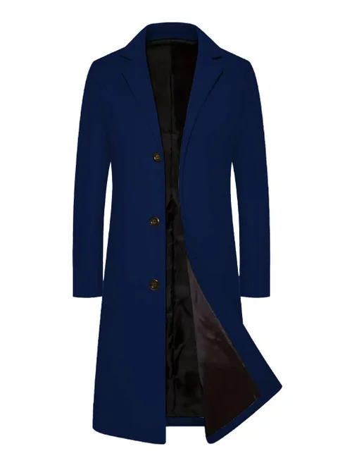 Trench da uomo slim fit, ideale per lavoro e professioni.