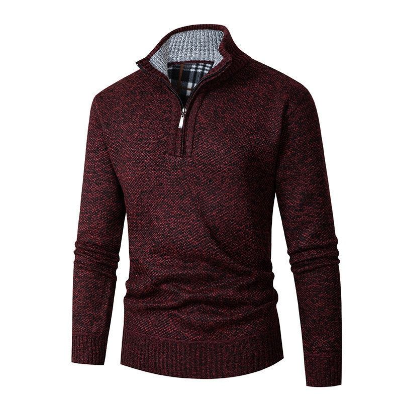 Men's Long Sleeve Knitted Pullover Sweater