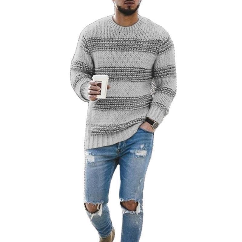 Casual Heavy Twist Cable Men's Turtleneck Sweater