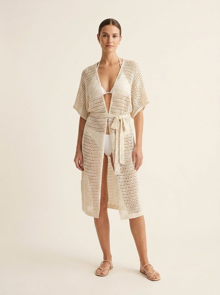 Women's Crochet Knit Beach Swimsuit Cover Up Dress