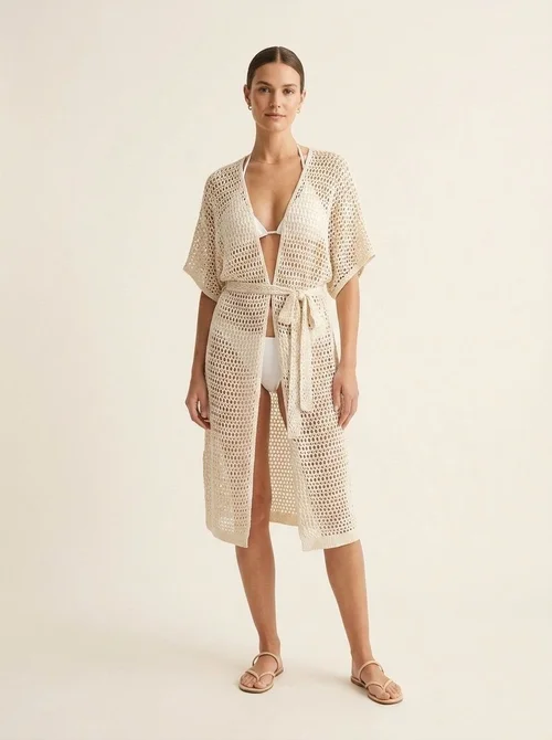 Women's Crochet Knit Beach Swimsuit Cover Up Dress
