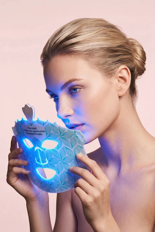 7-kleuren LED-fotonverjongingsgezichtsmasker - buigbaar en draagbaar