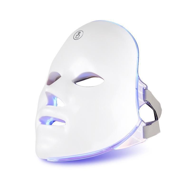Masque facial de luminothérapie LED 7 couleurs - Soin anti-âge