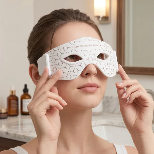 Mascarilla ocular con terapia de luz roja LED | Dispositivo de belleza antienvejecimiento