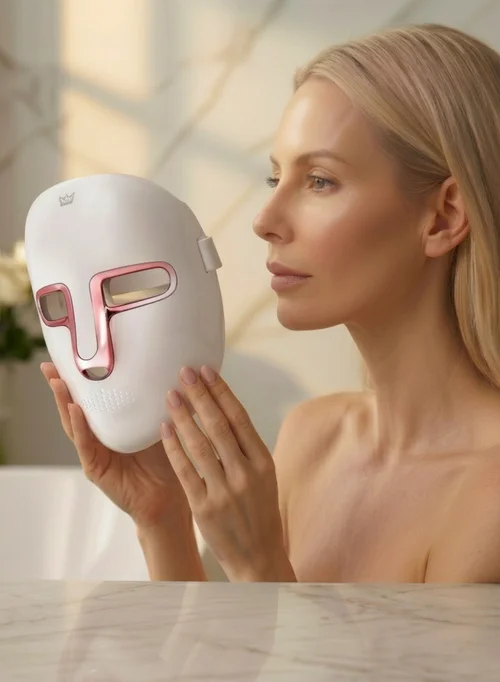 Mascarilla facial de terapia de luz LED - Rejuvenecimiento de la piel con 7 colores