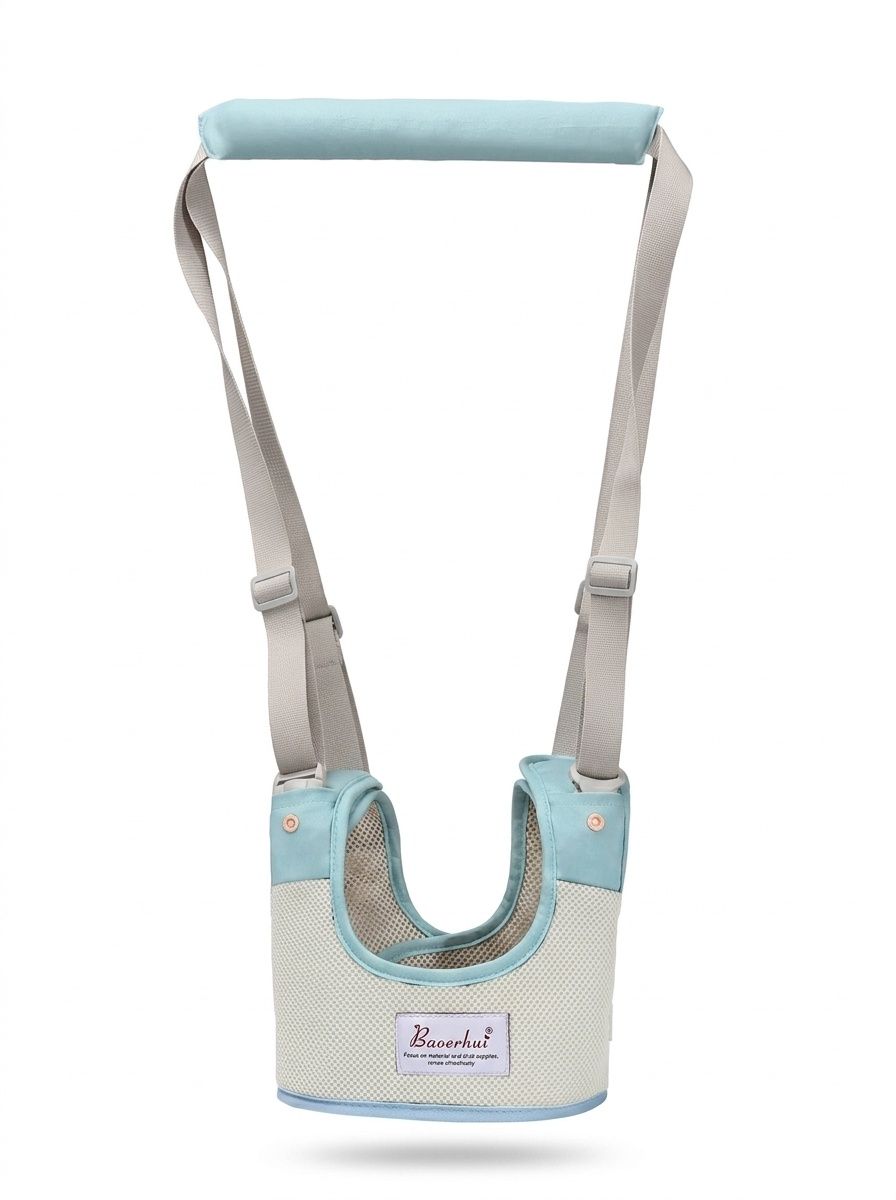 Imbracatura traspirante per imparare a camminare, ausilio per camminare regolabile con fibbia di sicurezza per neonati, ideale per gattonare e imparare a camminare.