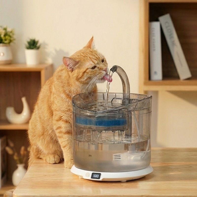 2L Automatic Pet Water Fountain with Triple Filtration - Model#WF060