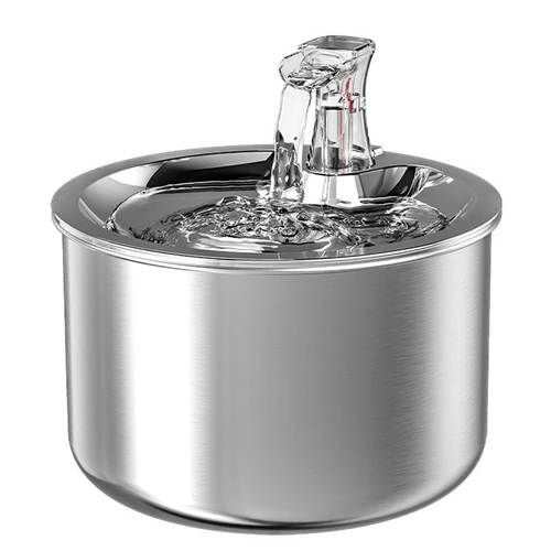 Stainless Steel Pet Water Fountain for Cats & Small Dogs - Model#WF150