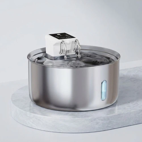 7L Stainless Steel Wireless Pet Water Fountain for Dogs & Cats - Model#FT008