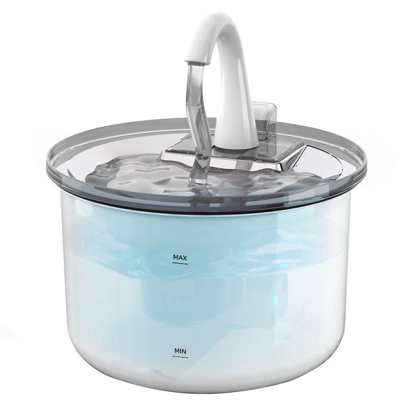 Smart Pet Water Fountain, Stainless Steel, 2.2L, Auto Filter - Model#FT100