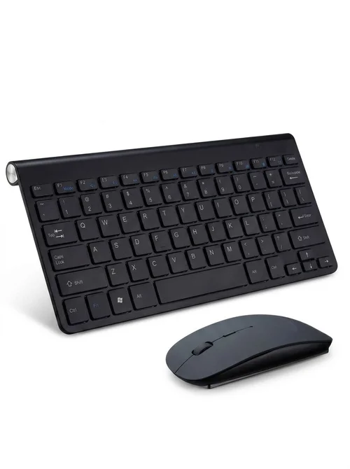 Ultra-Slim Bluetooth Wireless Keyboard & Mouse Set with Multi-Device Support