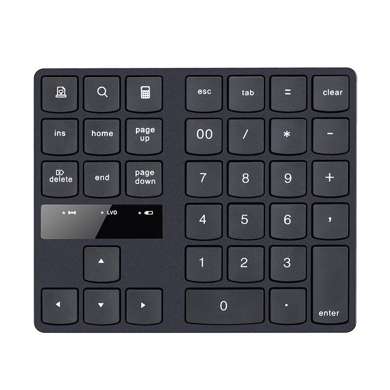 Clavier numérique sans fil portable 2,4 GHz avec inclinaison ergonomique de 15°